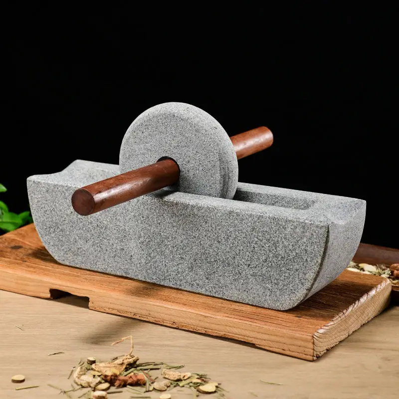 Mortar Pestle Granite - Каменная мельница для чая Stone Mill