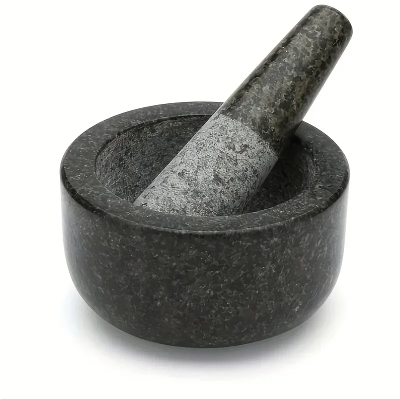 Mortar Pestle Granite - Гранитный ступок и пестик, полированные, для