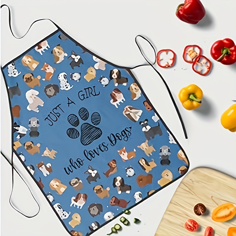 Home Cooking For Dogs - Фартук «Просто девушка, которая любит собак»