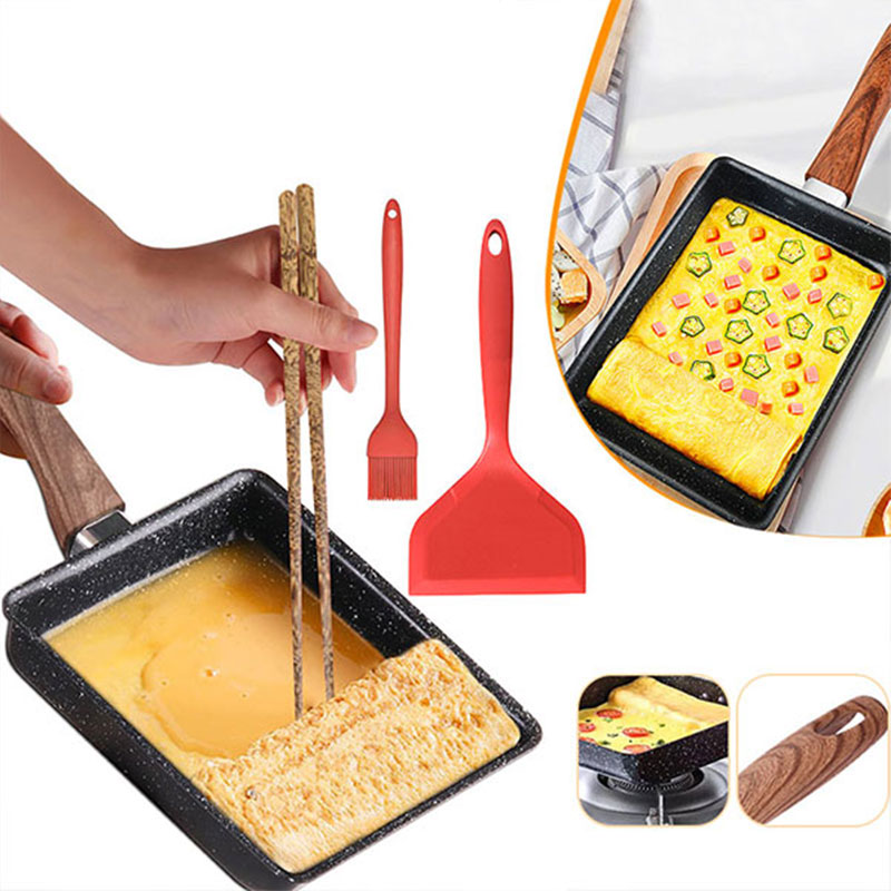 Crepe Pan Nonstick - Японская сковорода для омлета Tamagoyaki, сковорода