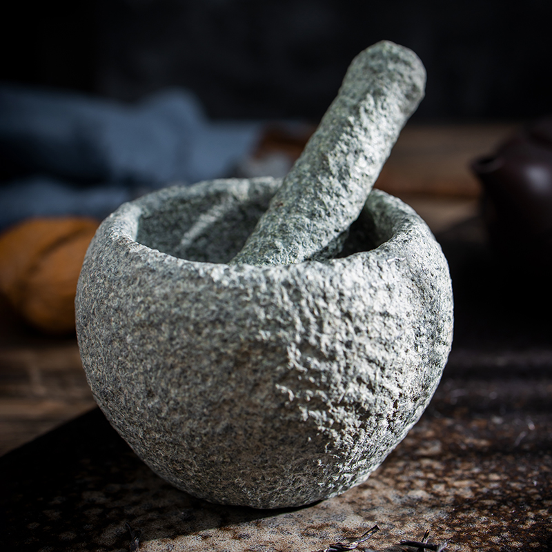 Mortar Pestle Granite - Толкушка и ступка из натурального камня