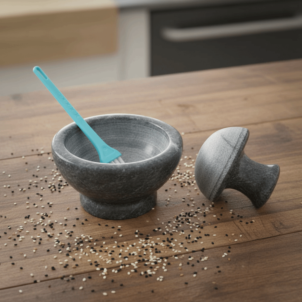 Пресс для чеснока, ручной мрам – обзор и цена Mortar Pestle Granite