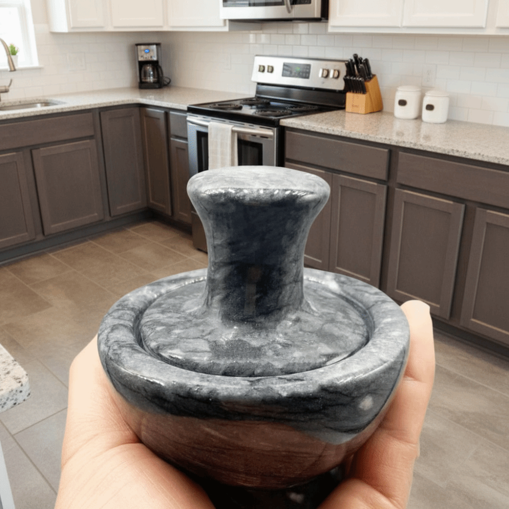 Пресс для чеснока, ручной мрам – обзор и цена Mortar Pestle Granite