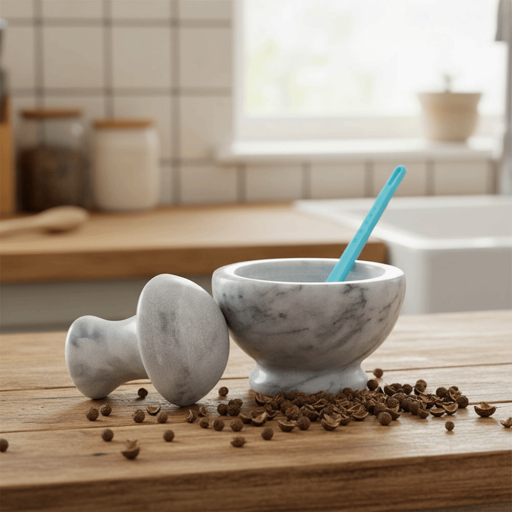 Пресс для чеснока, ручной мрам – обзор и цена Mortar Pestle Granite